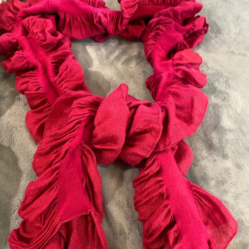 White House Black Market hot pink scarf